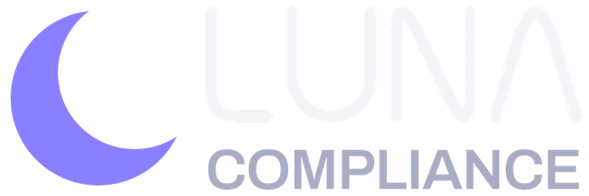 Luna Compliance logo, for dark backgrounds
