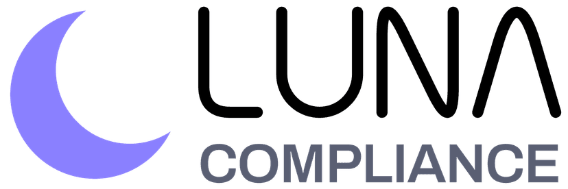 Luna Compliance logo, for light backgrounds